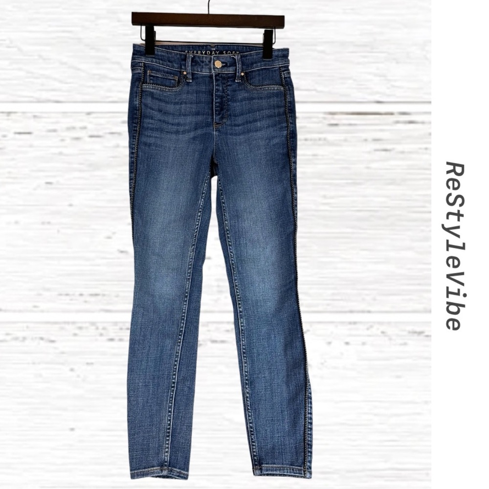 WHITE HOUSE BLACK MARKET Women’s Size 2 Denim Jeans Ankle Skinny Style Stretch